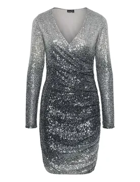 PCDELPHIA LS NEW WRAP DRESS JRS female - XS - FashionsVida