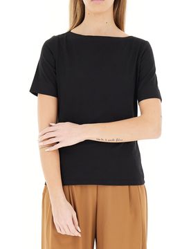 T-shirt scollo barchetta NERO 48