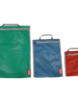 Netztaschen Mesh Pocket Set III 3 Stk. bunt Default Title adult