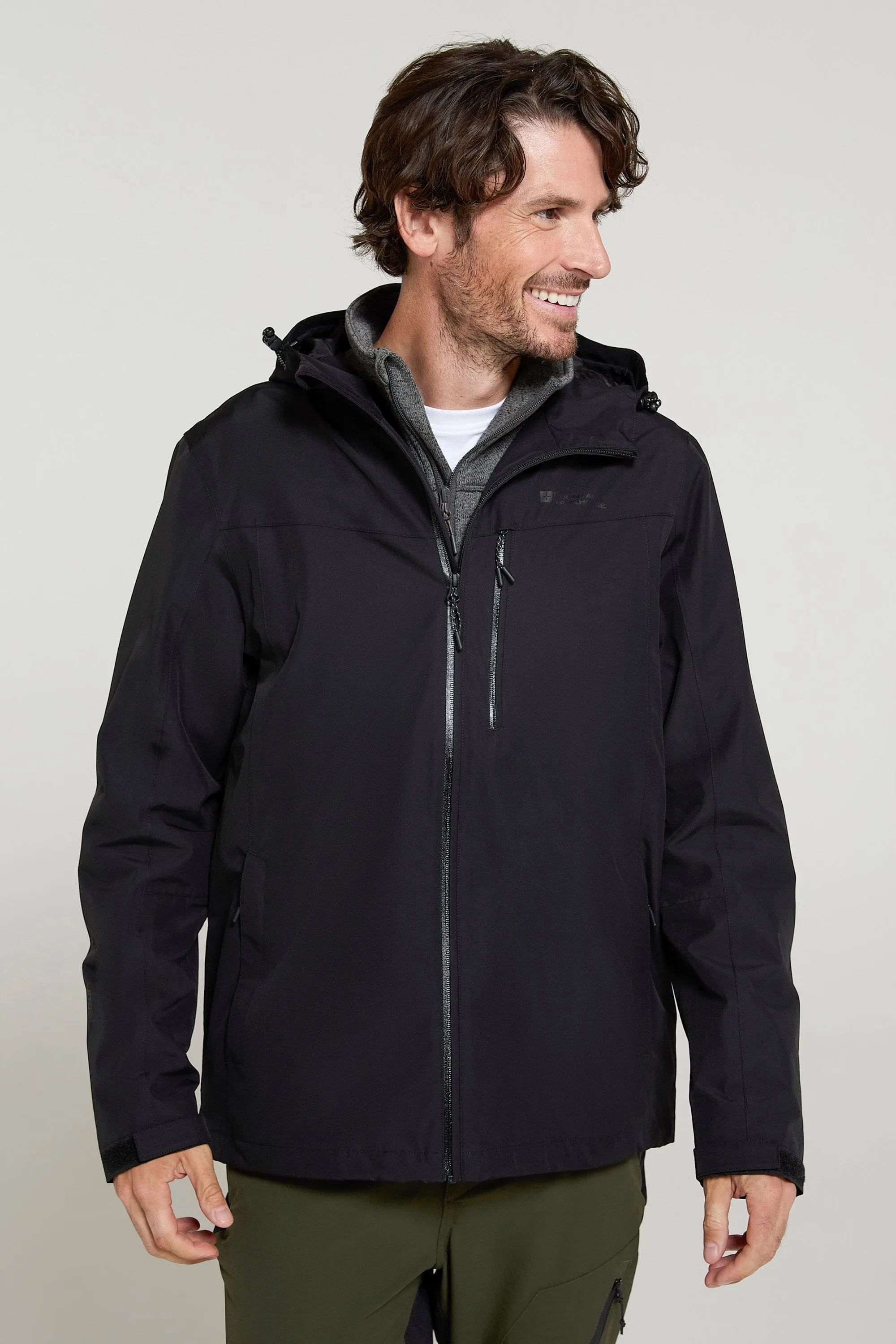 Brisk Extreme Mens Waterproof Jacket - Black - Black - Size: XL - Mountain Warehouse - FashionsVida