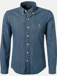 Polo Slim-Fit Freizeithemd Blau L