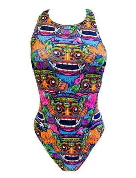 Bali Tribal Swimsuit Royal 5XL Women - TURBO - FashionsVida