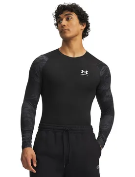 T-shirt à Manches Longues Heatgear Armour Comp Colorblock Black / White M - Under armour - FashionsVida