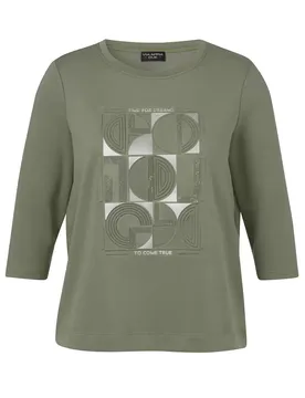 Sweatshirt Rundhals 3/4 Arm Motiv female