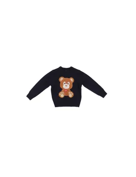 Bambino maglia dou0001 01877i 61 douglas trudi orso blu - MC2 SAINT BARTH - FashionsVida
