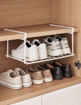 Scaffale sospeso per scarpe - bianco