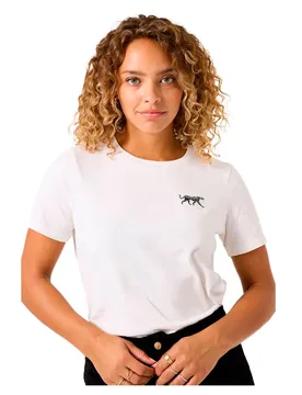 T-shirt à Manches Courtes Z0012 Off White M - Garcia - FashionsVida