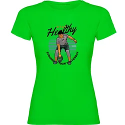 T-shirt à Manches Courtes Stay Healthy Light Green S