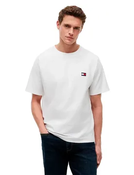 T-shirt à Manches Courtes Mw0mw42396 White S - Tommy hilfiger - FashionsVida