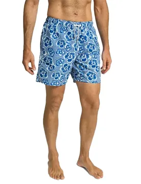 Pantaloncino Da Bagno Hibiscus Blue L