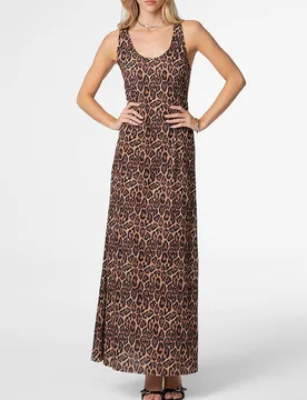 F**K ABITO LUNGO ANIMALIER - F**K - FashionsVida