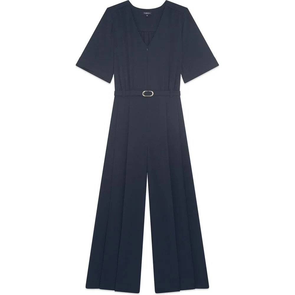 Mono de mujer con escote pico y manga corta - Caroll - FashionsVida