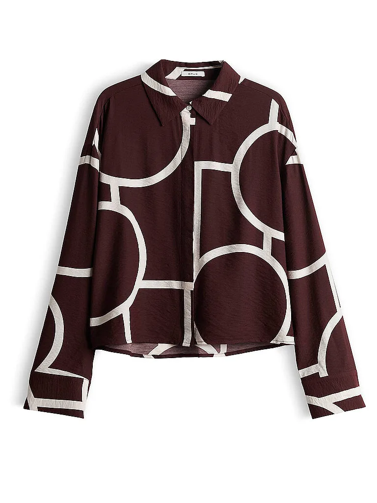 Camicia-blusa FORDOA ATELIER rosso scuro 38 - Opus - FashionsVida