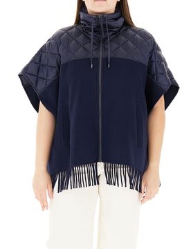 Cappa con frange BLU NAVY M