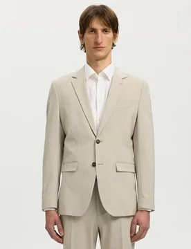 Chaqueta de traje de hombre Slim Fit lisa - Selected - FashionsVida