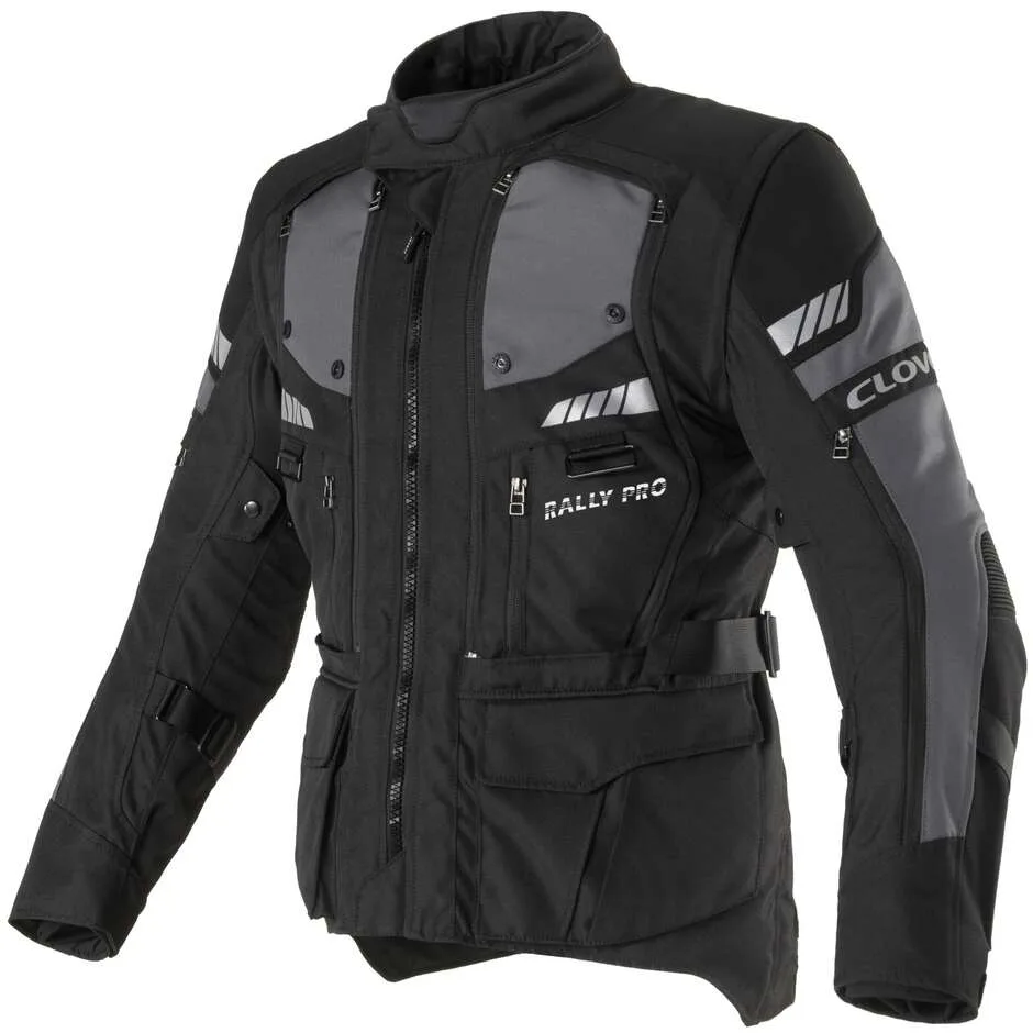 Giacca Moto RALLY PRO WP Nero taglia 4XL - Clover - FashionsVida