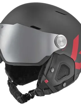 Bolle Casque Avec Visière Might Titanium Red Matte 55-59 cm unisex