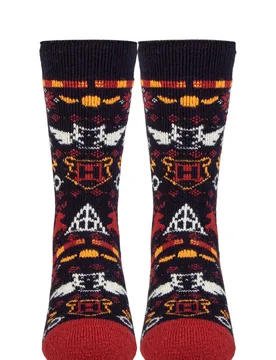 Women's 1 Pair SOCKSHOP 1.6 TOG Lite Harry Potter Thermal Socks Navy 4-8 Ladies - Blue - Size: Small - Heat Holders - FashionsVida