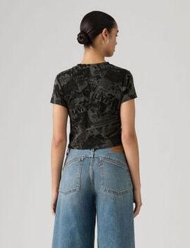 T-Shirts & Poloshirts A8798 0106 - Essential Sporty Tee-Zine Cowboy Grid It Xs;It S;It M;It L Female