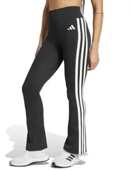 Essentials 3-Stripes High Waisted Flared Leggings Black female