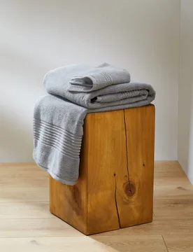 Plush Egyptian Cotton Towel Silver Grey - M&S - FashionsVida