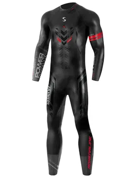 Adrenaline Long Sleeve Neoprene Wetsuit Black / Red L2 Men - Synergy - FashionsVida