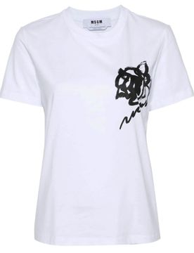 MSGM T-shirt e Polo White/black