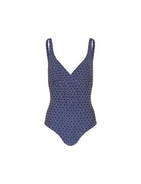 Maillot de bain col V bleu marine 40 - DARLING HARBOUR - FashionsVida