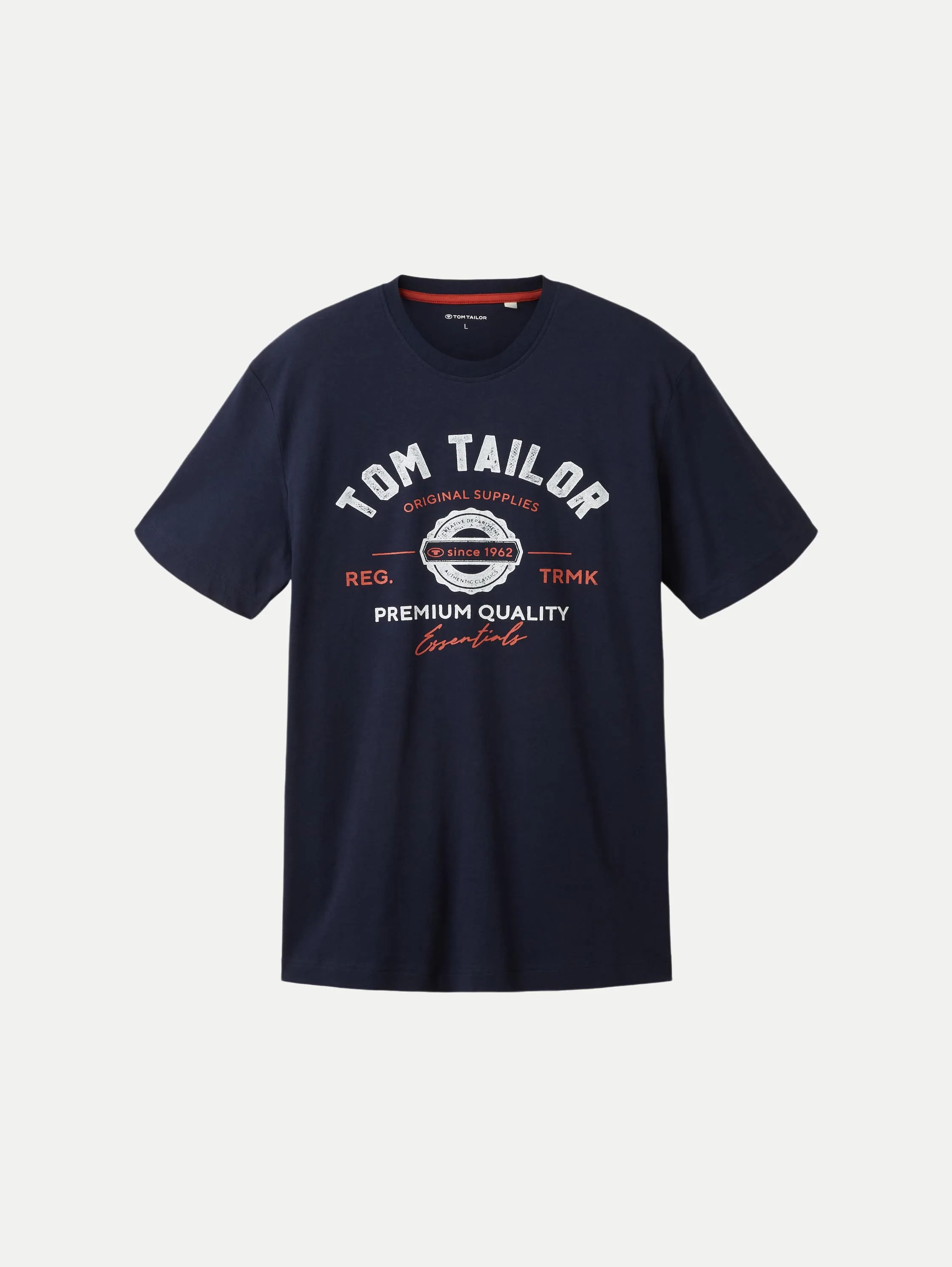 T-Shirt mit Logoprint Blau XXL - Tom Tailor Casual - FashionsVida