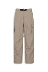Camp Cargo Mens Zip-Off Pants Short Length - Beige - Beige - Size: W42