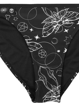 Gothic Bikini-Unterteil - Mix And Match - XL bis XXL - für Damen - Größe XL - schwarz - Frauen - female - Gothicana by EMP - FashionsVida