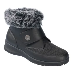 Kuschel-Klettstiefelette „Steffi“ 37 schwarz