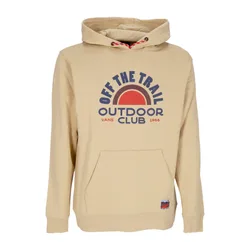Felpa Cappuccio Uomo Outdoor Club Po Hoodie Taos Taupe