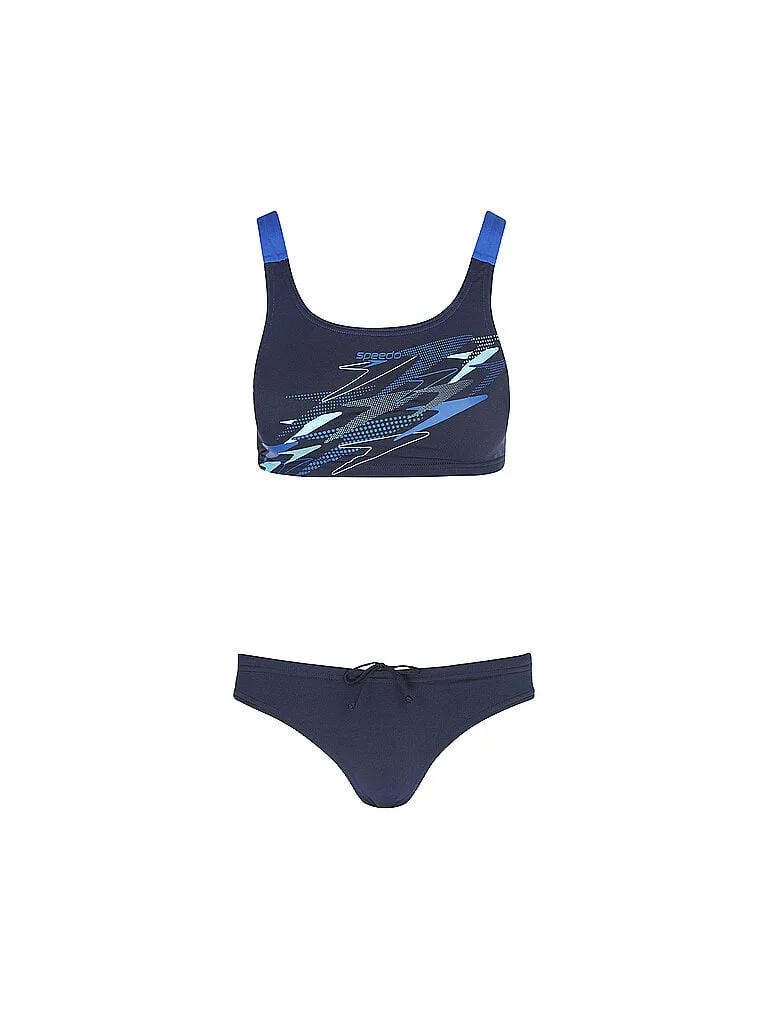 Damen Bikini Medley Logo V-Back dunkelblau 34 W - Speedo - FashionsVida