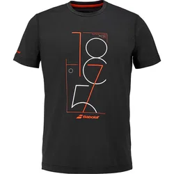 Exercise Graphic Short Sleeve T-shirt Black / Black L