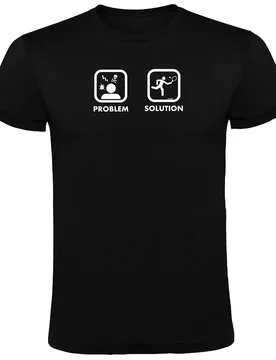 Problem Solution Smash Short Sleeve T-shirt Black XL - Kruskis - FashionsVida