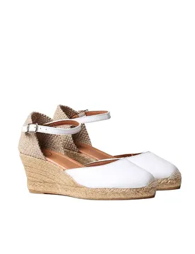 Pons Espadrilles Compensées Costa-5 White EU 36