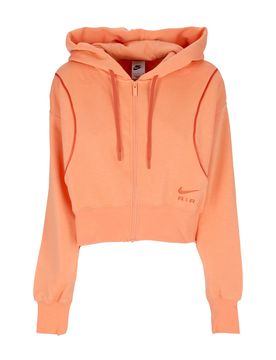 Felpa Cappuccio Zip Donna Sportswear Air Fleece Full-zip Hoodie Orange Trance/mantra Orange
