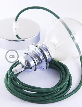 Cables Lampe Suspendue Pendel Pour Abat-jour Rm21 50 Cm Dark Green / Chrome Plated One Size - Creative - FashionsVida