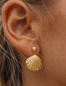 Stainless Steel PVD 18K Gold Plated Tarnish Waterproof Shell Stud Earring For Woman Jewelry Wholesale Trendy - Aliexpress - FashionsVida