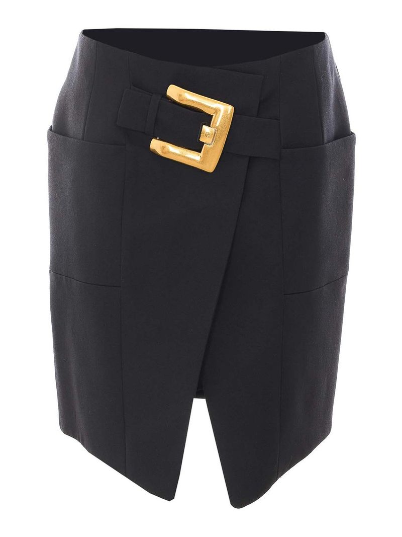 Balmain Gonna corta con cintura