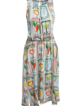 SLEEVLESS DRESS ELASTIC WAIST female - XL - FashionsVida