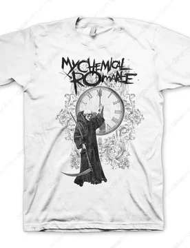 My Chemical Romance Fire Time Mens White Short Sleeve T Shirt Rock Music Vintage Style Graphic Tees - Aliexpress - FashionsVida