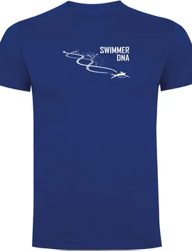 Swimming Dna Short Sleeve T-shirt Royal Blue 3XL Men - Kruskis - FashionsVida