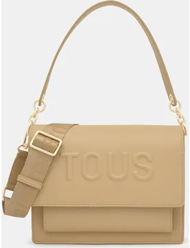 Bolso bandolera mediano con cierre de botón imantado y solapa - Tous - FashionsVida