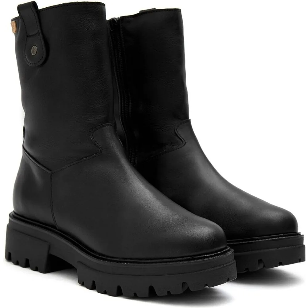Botas de mujer en piel negra - CASTELL MENORCA - FashionsVida