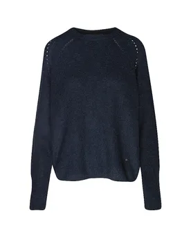 Pullover MMTAMMY azul oscuro S - Mos mosh - FashionsVida