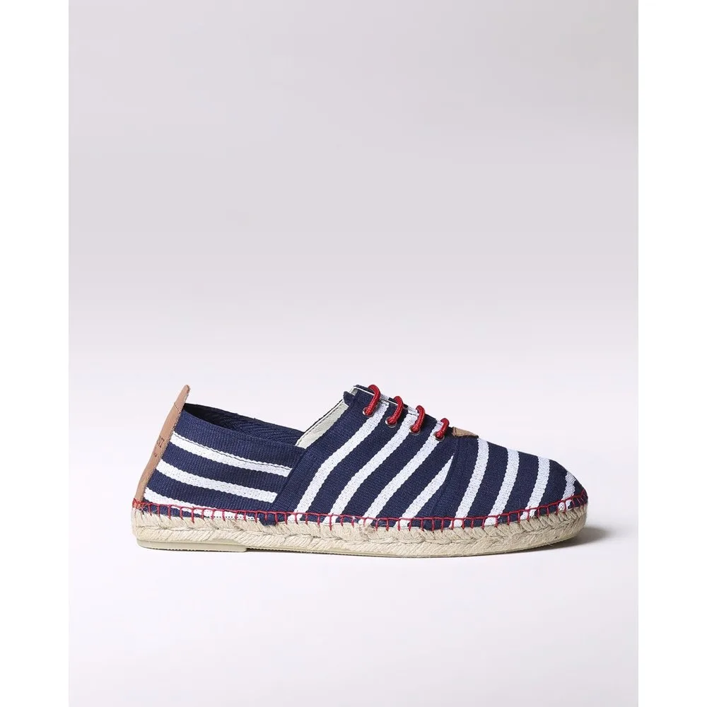 Alpargatas de hombre de algodón con cordones y estampado a rayas - Toni Pons - FashionsVida