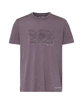 Camiseta funcional de hombre Tekoa Wool morado XL - VAUDE - FashionsVida