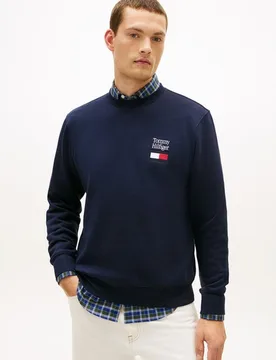 Sudadera de caballero sin capucha y sin cremallera - Tommy Hilfiger - FashionsVida